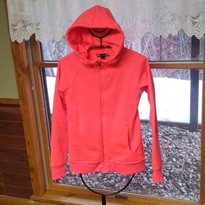 Under Armour Bright Pink Full Zippered Sz. SM/P Hoodie w Pockets